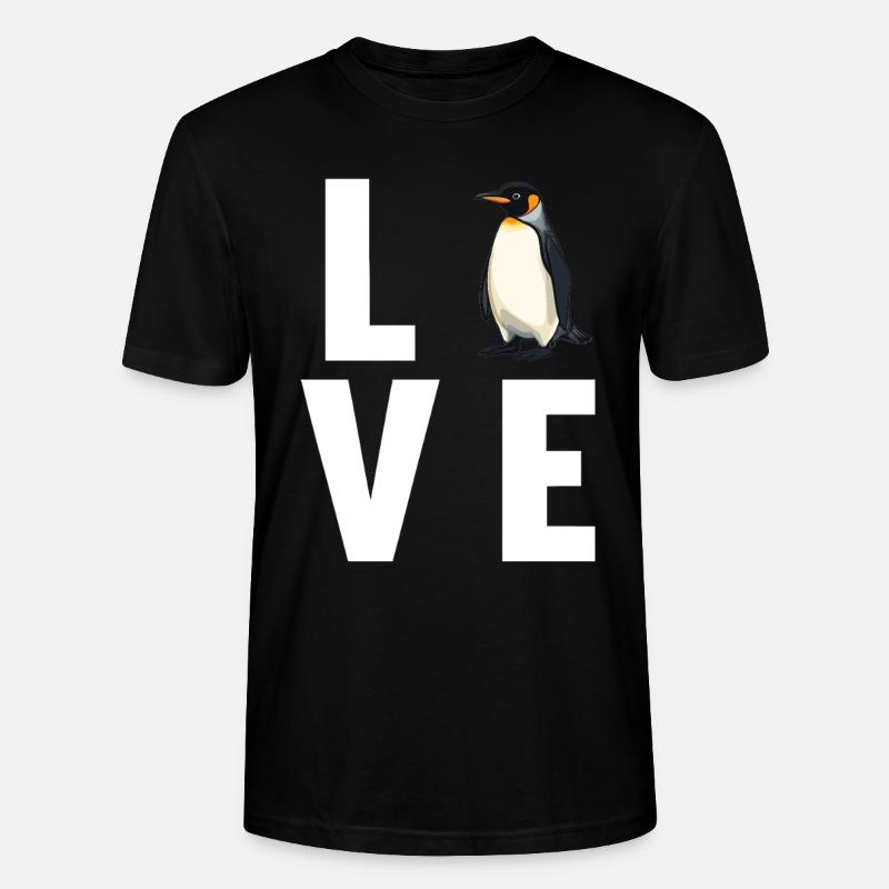 Pinguine Pinguin - Stanley/Stella Unisex Bio-T-Shirt CRAFTER - Schwarz