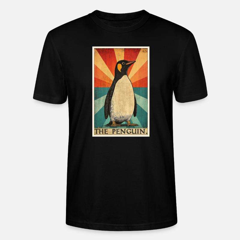 Penguins Penguin - Stanley/Stella CRAFTER Unisex Organic T-Shirt - black