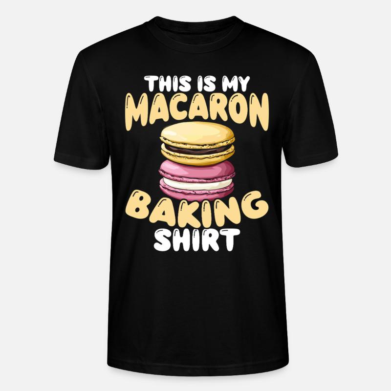 Macaron Baker Chef pâtissier Amateur de macarons - T-shirt bio CRAFTER Stanley Stella Unisexe - noir