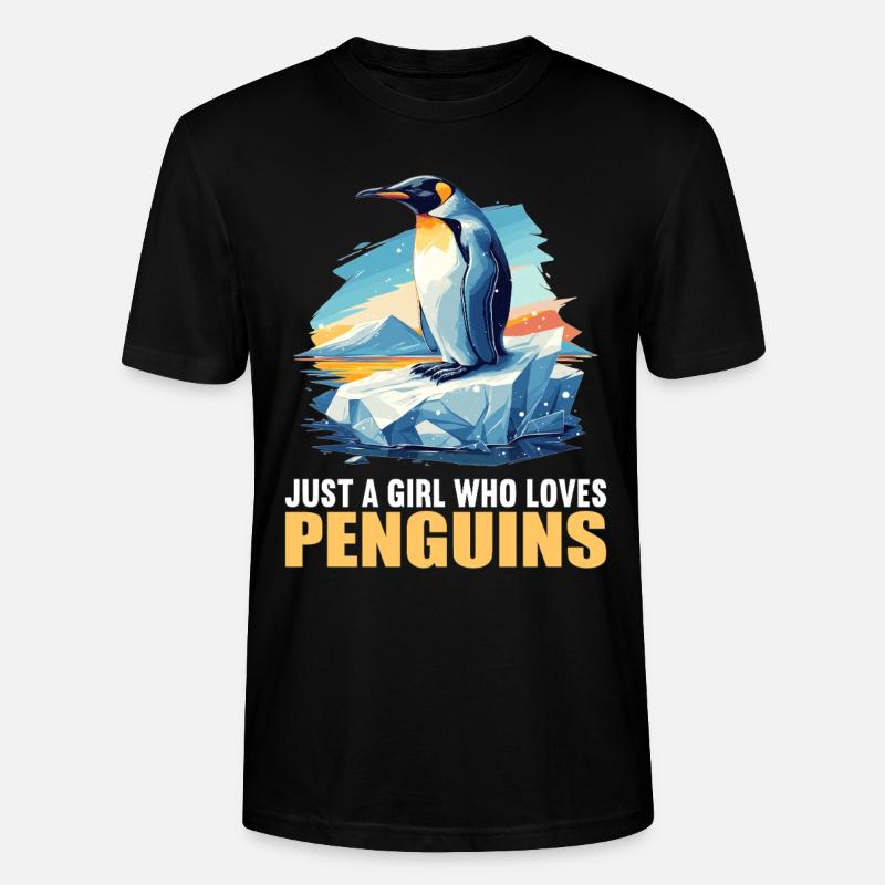 Pinguine Pinguin - Stanley/Stella Unisex Bio-T-Shirt CRAFTER - Schwarz