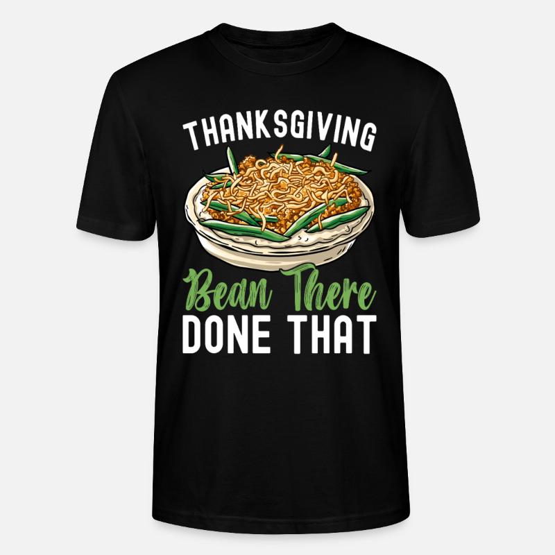 Casserole de haricots verts - T-shirt bio CRAFTER Stanley Stella Unisexe - noir