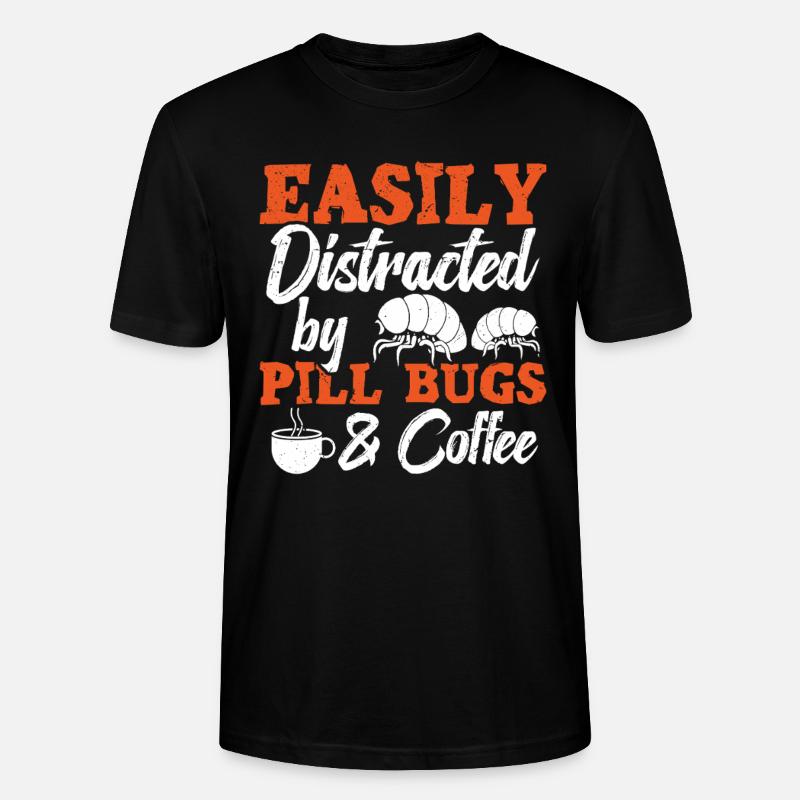 Leicht Von Pill Bugs & Coffee - Stanley/Stella Unisex Bio-T-Shirt CRAFTER - Schwarz