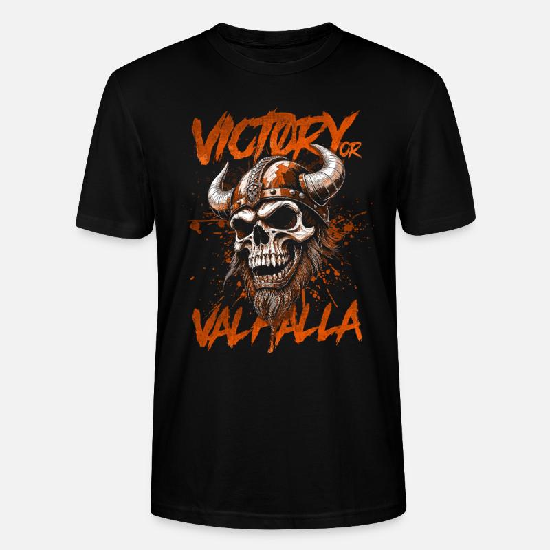 Nordischer Wikingersieg oder Walhalla - Stanley/Stella Unisex Bio-T-Shirt CRAFTER - Schwarz