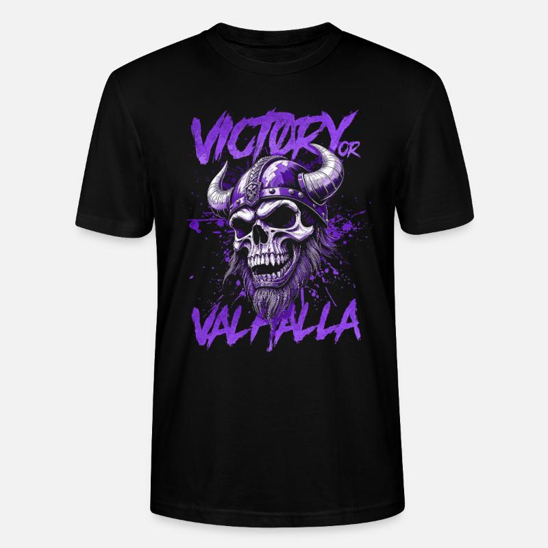 Nordischer Wikingersieg oder Walhalla - Stanley/Stella Unisex Bio-T-Shirt CRAFTER - Schwarz
