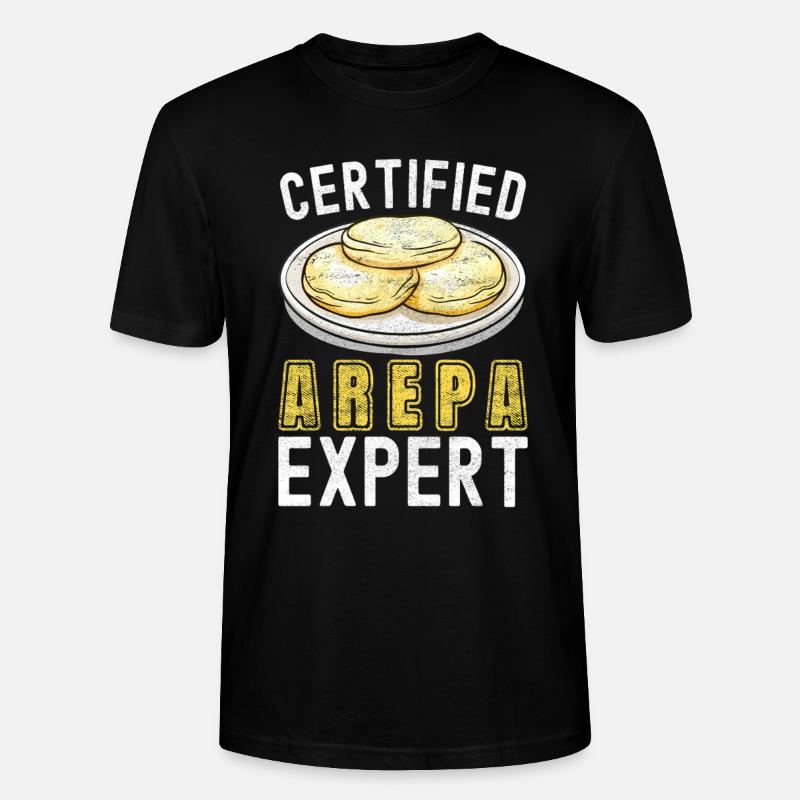 Venezolanische Arepas - Stanley/Stella Unisex Bio-T-Shirt CRAFTER - Schwarz