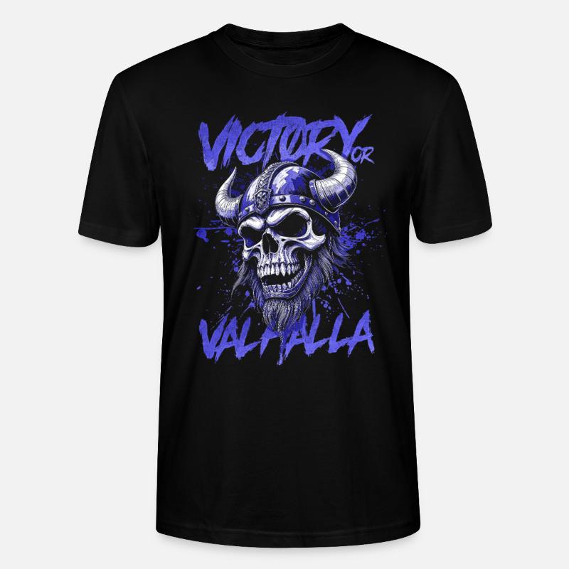 Nordischer Wikingersieg oder Walhalla - Stanley/Stella Unisex Bio-T-Shirt CRAFTER - Schwarz