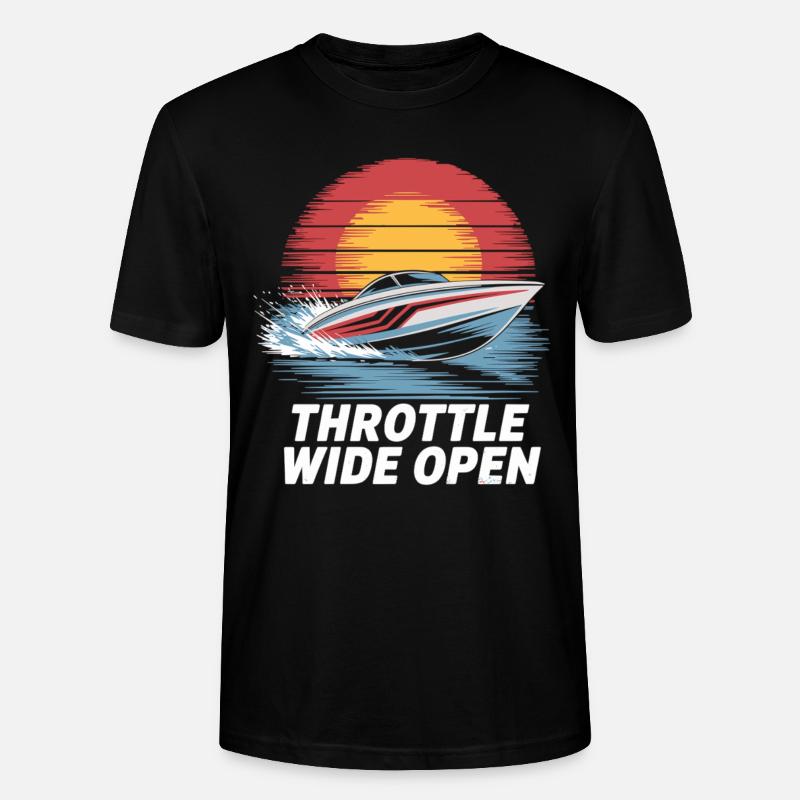 Speedboot Abenteuer Shirt - Stanley/Stella Unisex Bio-T-Shirt CRAFTER - Schwarz