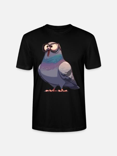 Pigeons Pigeon - Stanley/Stella CRAFTER Unisex Organic T-Shirt - black