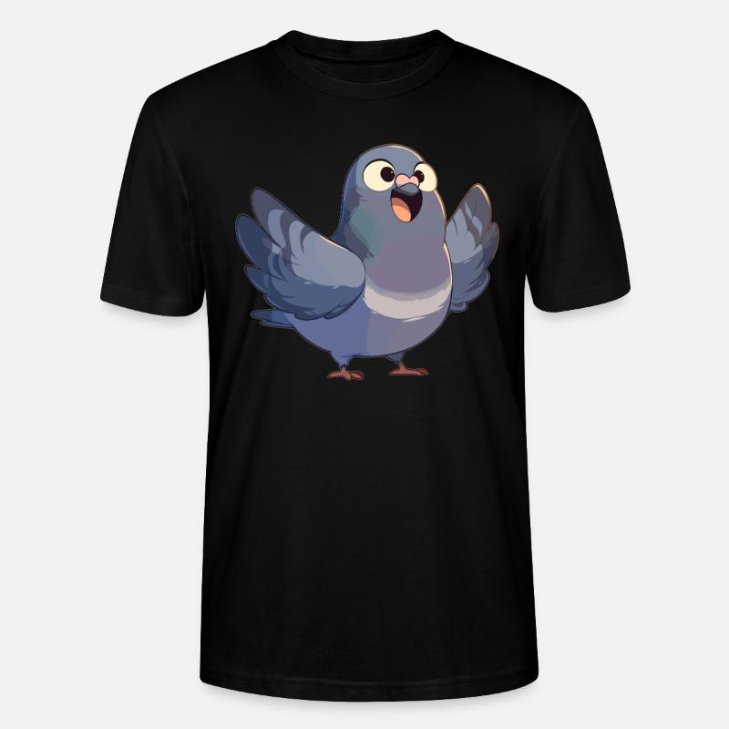 Tauben Taube - Stanley/Stella Unisex Bio-T-Shirt CRAFTER - Schwarz