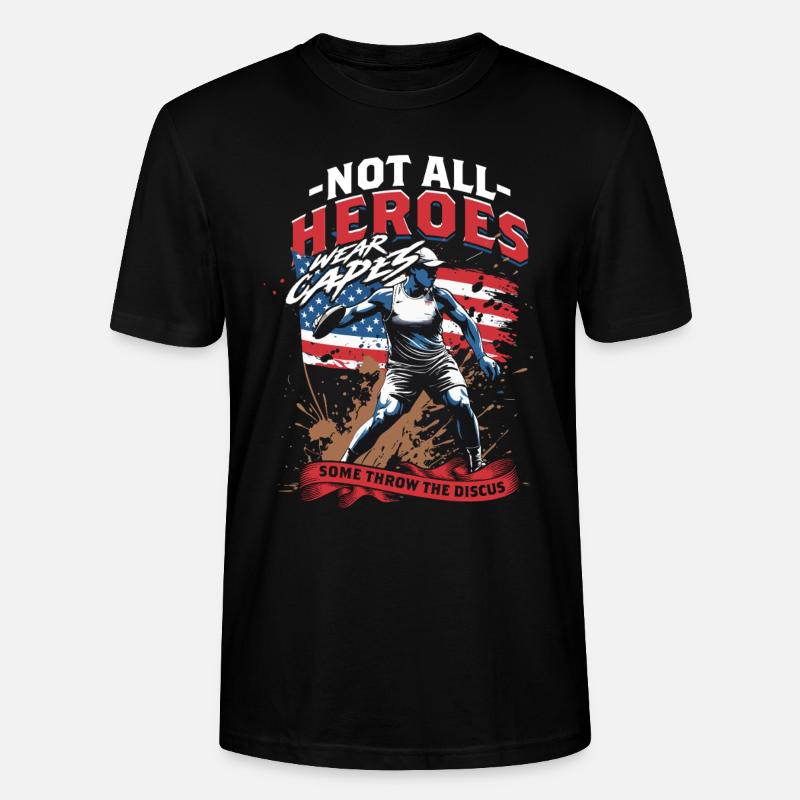 Lancer du disque - T-shirt bio CRAFTER Stanley Stella Unisexe - noir