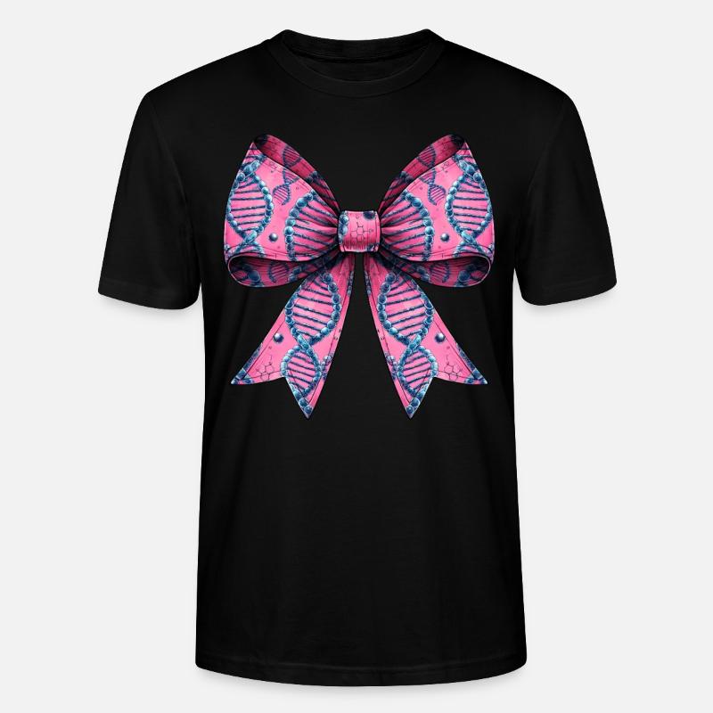 Coquette Bow Genealogie DNA-Muster - Stanley/Stella Unisex Bio-T-Shirt CRAFTER - Schwarz