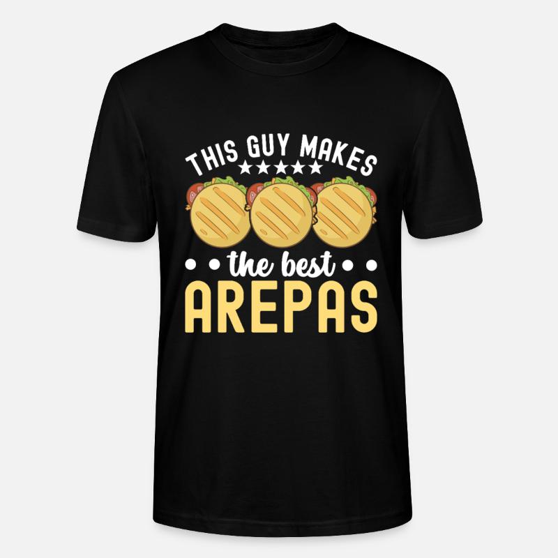 Venezolanische Arepas - Stanley/Stella Unisex Bio-T-Shirt CRAFTER - Schwarz
