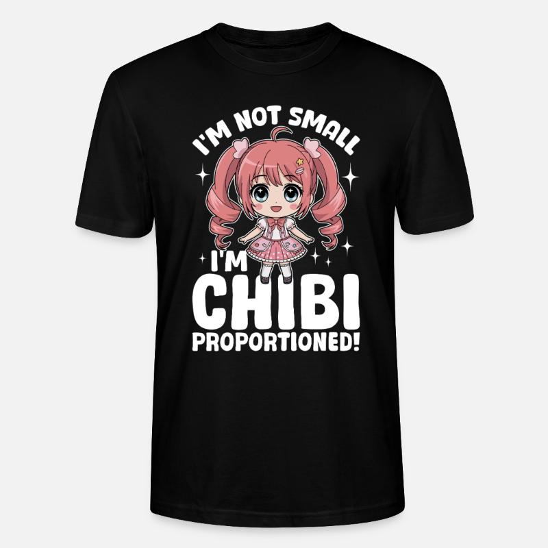 Anime Chibi Kawaii - T-shirt bio CRAFTER Stanley Stella Unisexe - noir
