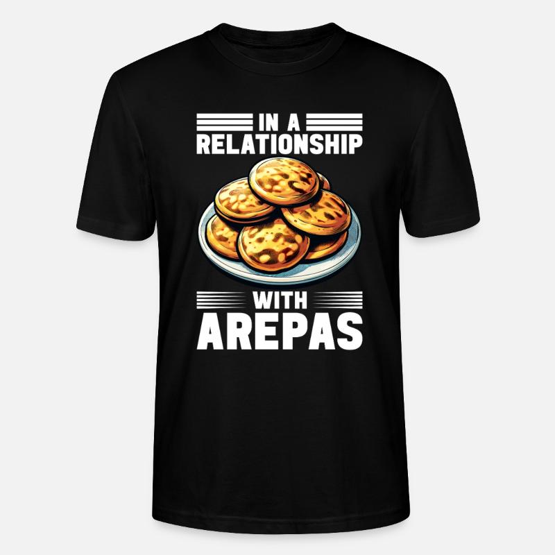 Venezolanische Arepas - Stanley/Stella Unisex Bio-T-Shirt CRAFTER - Schwarz