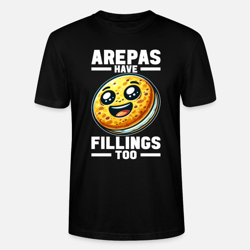Venezolanische Arepas - Stanley/Stella Unisex Bio-T-Shirt CRAFTER - Schwarz