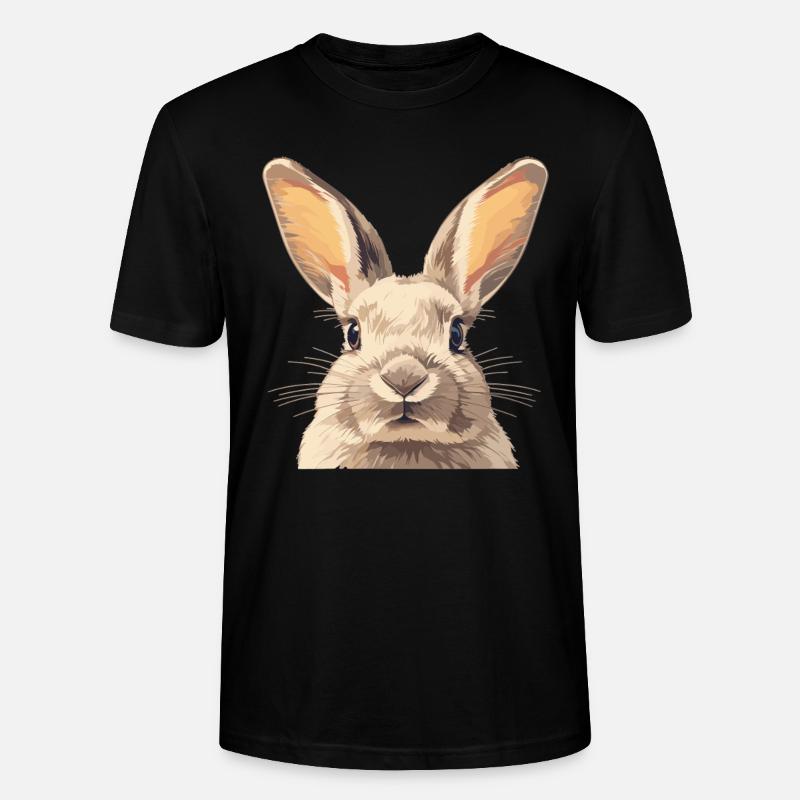 Hasen Hase - Stanley/Stella Unisex Bio-T-Shirt CRAFTER - Schwarz