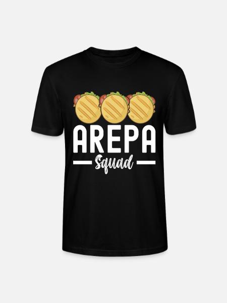 Venezuelan Arepas - Stanley/Stella CRAFTER Unisex Organic T-Shirt - black