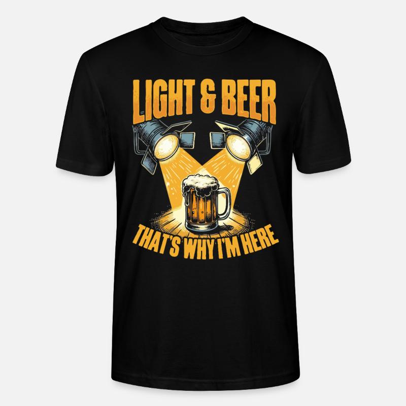 Lichttechniker Beleuchtungstechniker Lichttechnik - Stanley/Stella Unisex Bio-T-Shirt CRAFTER - Schwarz