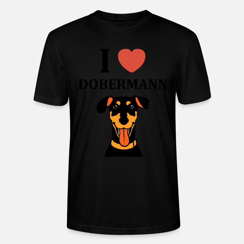 Dobermann - Stanley/Stella Unisex Bio-T-Shirt CRAFTER - Schwarz