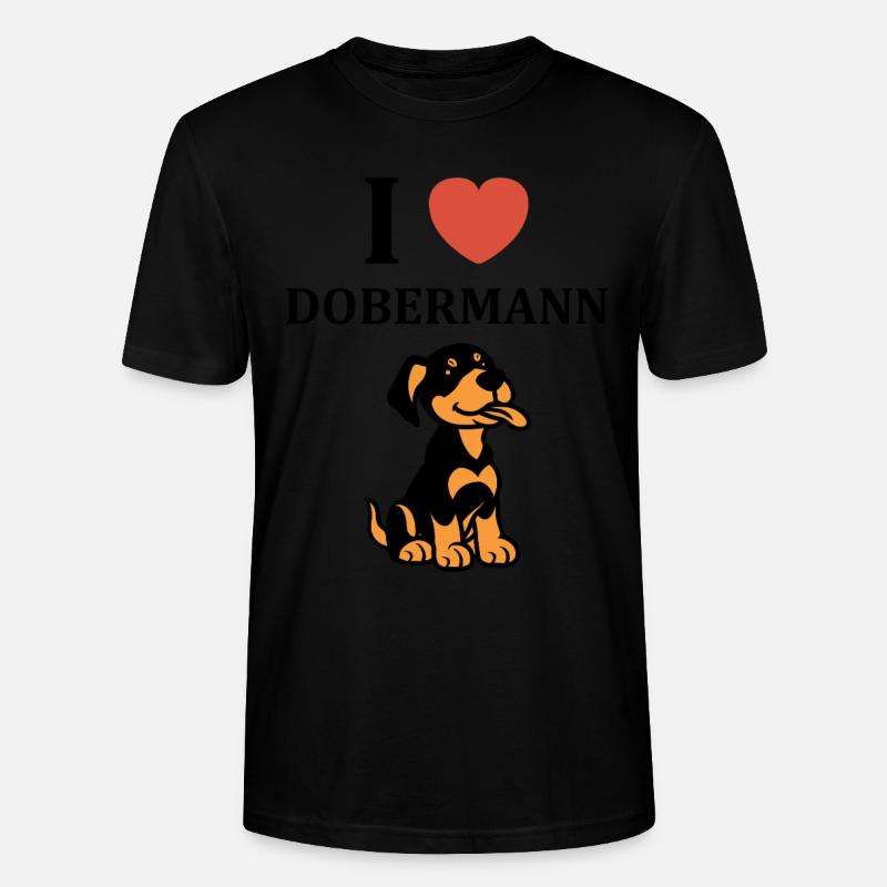 Dobermann - Stanley/Stella Unisex Bio-T-Shirt CRAFTER - Schwarz