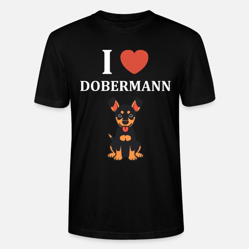 Dobermann - Stanley/Stella Unisex Bio-T-Shirt CRAFTER - Schwarz