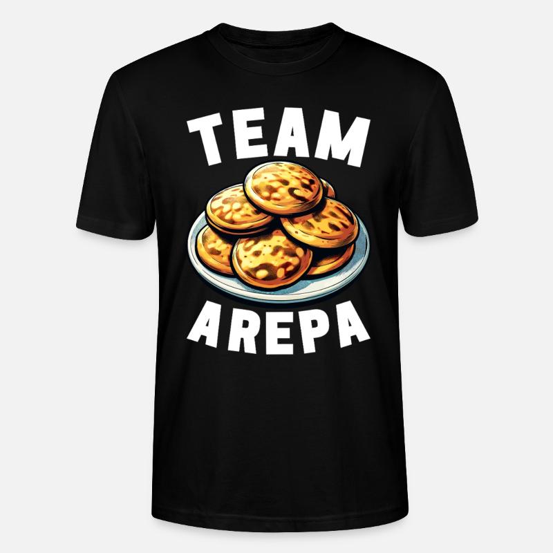 Venezolanische Arepas - Stanley/Stella Unisex Bio-T-Shirt CRAFTER - Schwarz