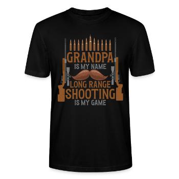 Langstreckenschießen Long Range - Stanley/Stella Unisex Bio-T-Shirt CRAFTER - Schwarz - Vorne - Alina (178cm) & Michal (187cm)