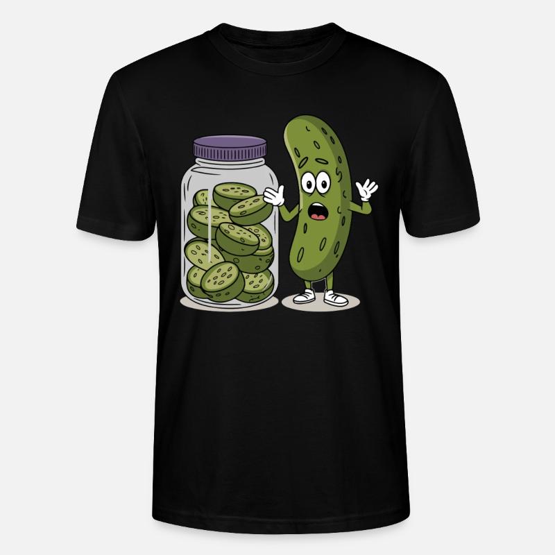 Gurke - Stanley/Stella Unisex Bio-T-Shirt CRAFTER - Schwarz