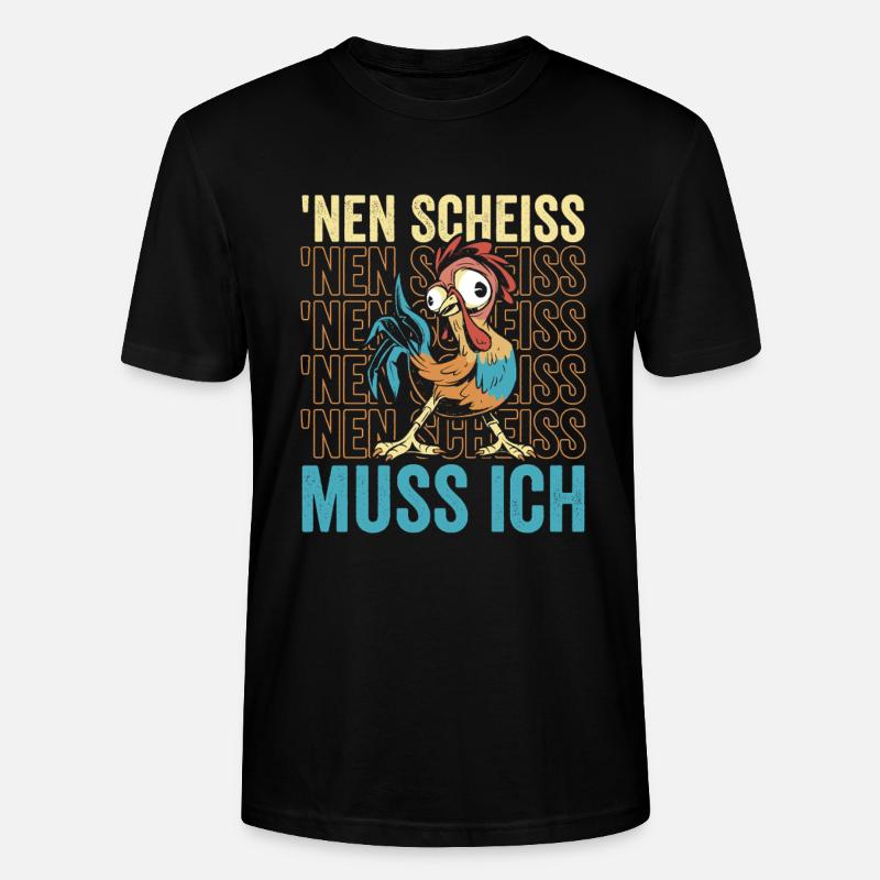 Nen Scheiß muss ich – Einfach mal entspannen - Stanley/Stella Unisex Bio-T-Shirt CRAFTER - Schwarz