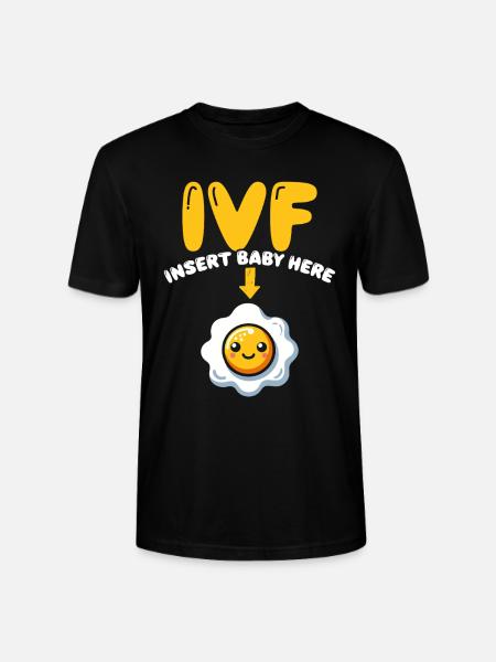 Awareness of Infertility IVF Fertilization - Stanley/Stella CRAFTER Unisex Organic T-Shirt - black