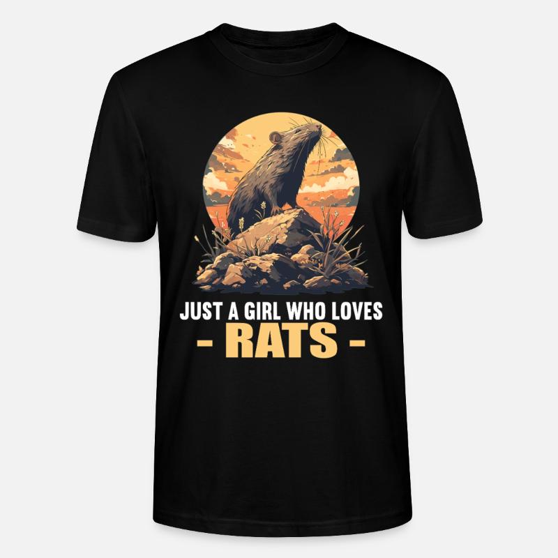 Ratten Ratte - Stanley/Stella Unisex Bio-T-Shirt CRAFTER - Schwarz