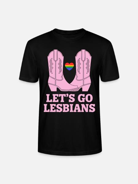 Let's Go Lesbians Lesbian - Stanley/Stella CRAFTER Unisex Organic T-Shirt - black