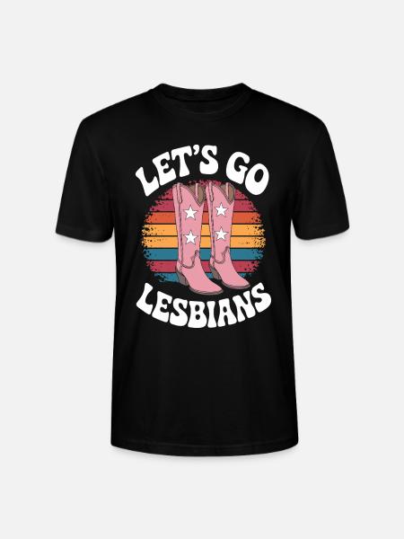 Let's Go Lesbians Lesbian - Stanley/Stella CRAFTER Unisex Organic T-Shirt - black