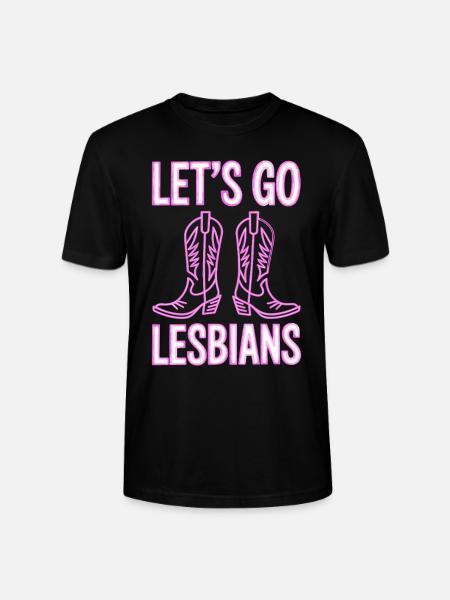Let's Go Lesbians Lesbian - Stanley/Stella CRAFTER Unisex Organic T-Shirt - black