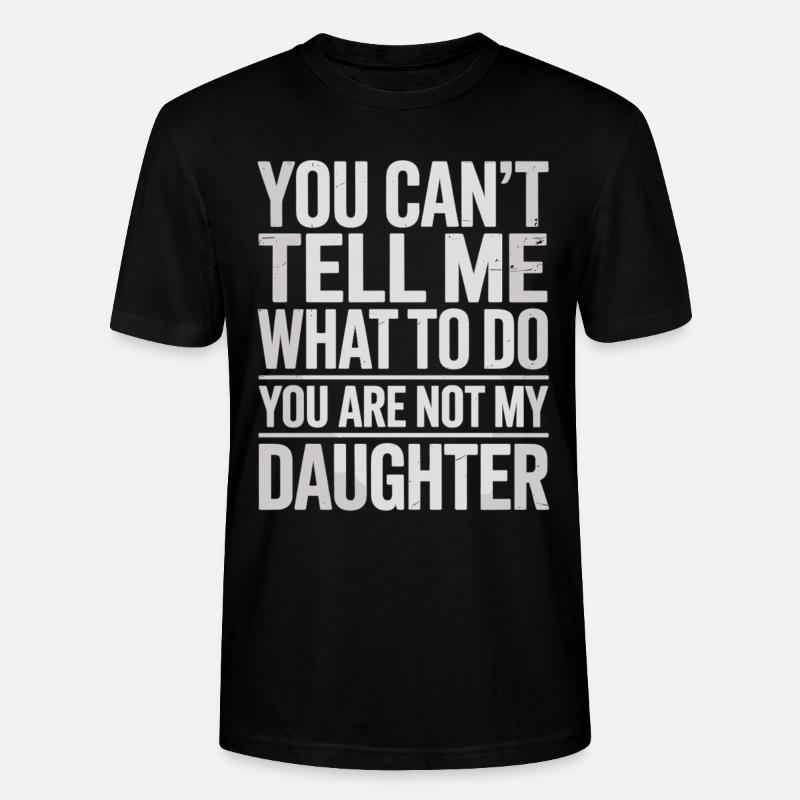 J’écoute simplement ma fille - T-shirt bio CRAFTER Stanley Stella Unisexe - noir