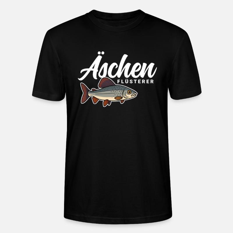 Äschen Flüsterer - Stanley/Stella Unisex Bio-T-Shirt CRAFTER - Schwarz