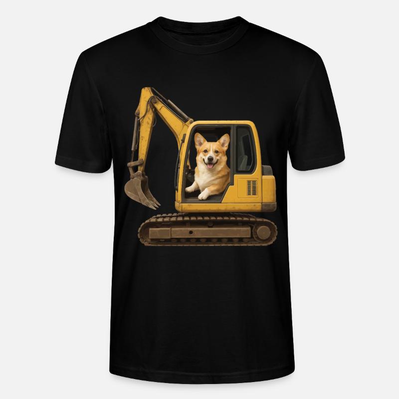 Corgi - Stanley/Stella Unisex Bio-T-Shirt CRAFTER - Schwarz
