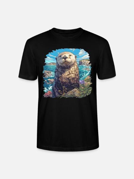 Seeotter - Stanley/Stella Unisex Bio-T-Shirt CRAFTER - Schwarz