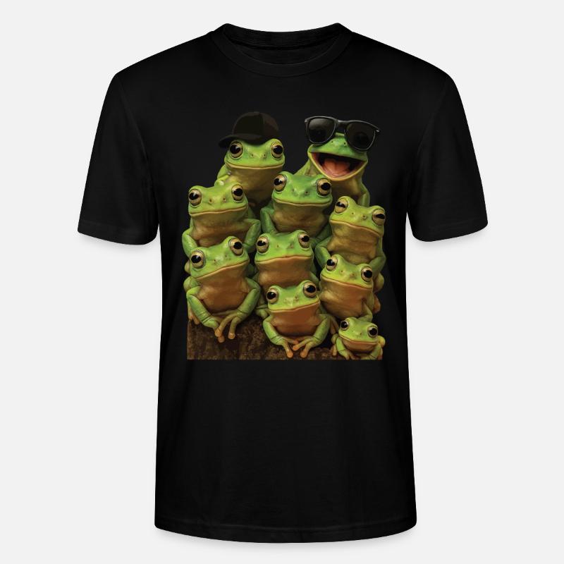 Frosch - Stanley/Stella Unisex Bio-T-Shirt CRAFTER - Schwarz