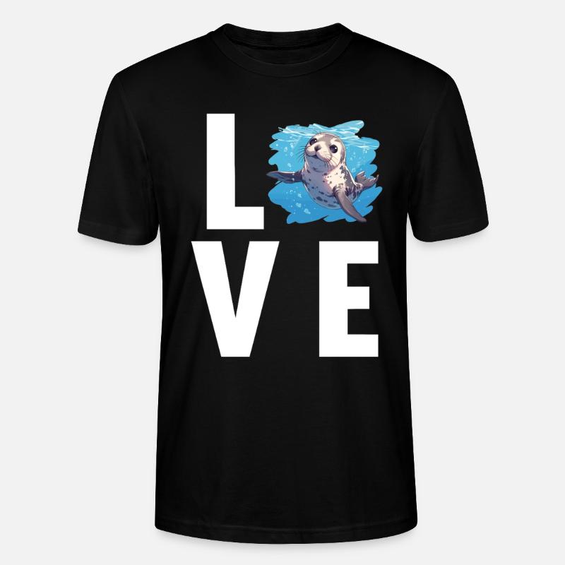 Robben Robbe - Stanley/Stella Unisex Bio-T-Shirt CRAFTER - Schwarz