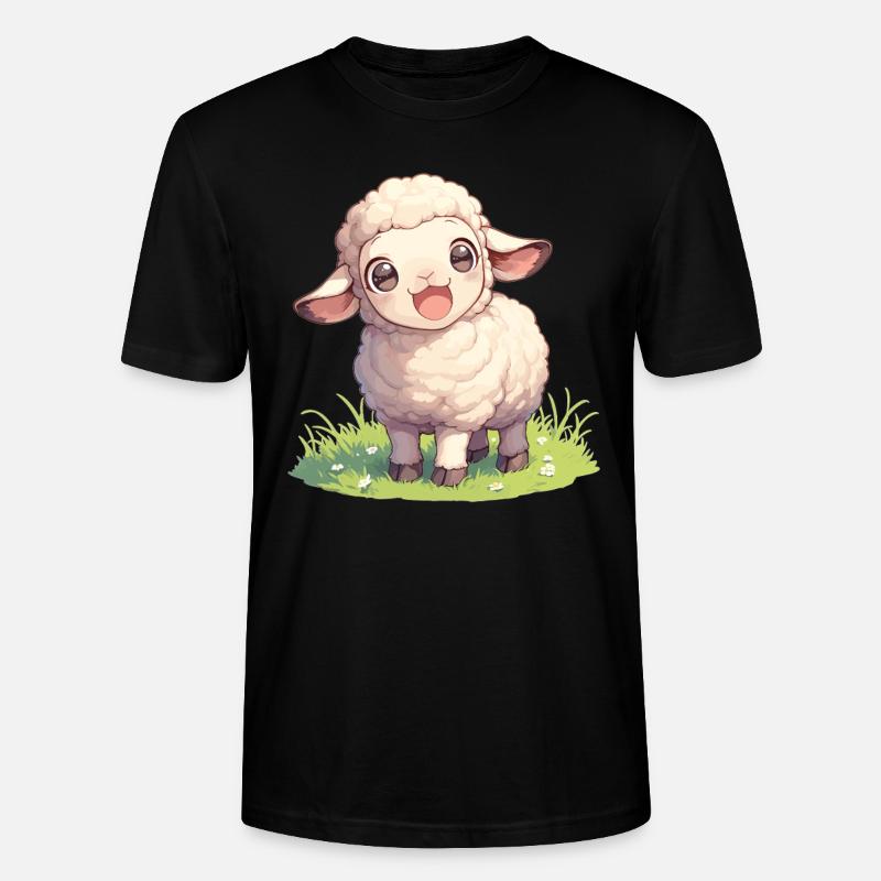 Schafe Schaf - Stanley/Stella Unisex Bio-T-Shirt CRAFTER - Schwarz
