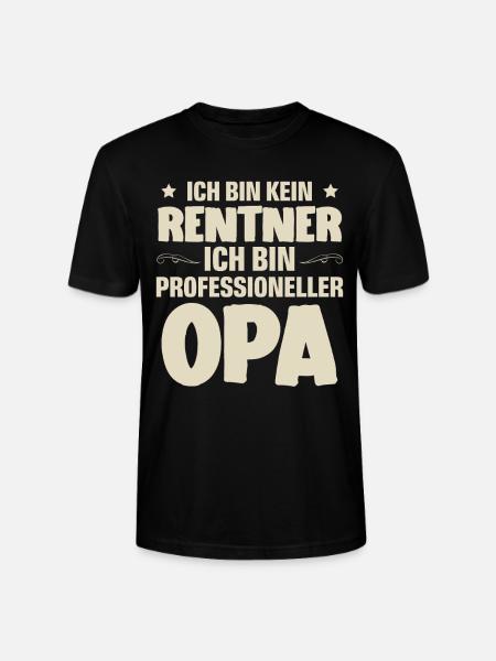 Opa - Stanley/Stella Unisex Bio-T-Shirt CRAFTER - Schwarz