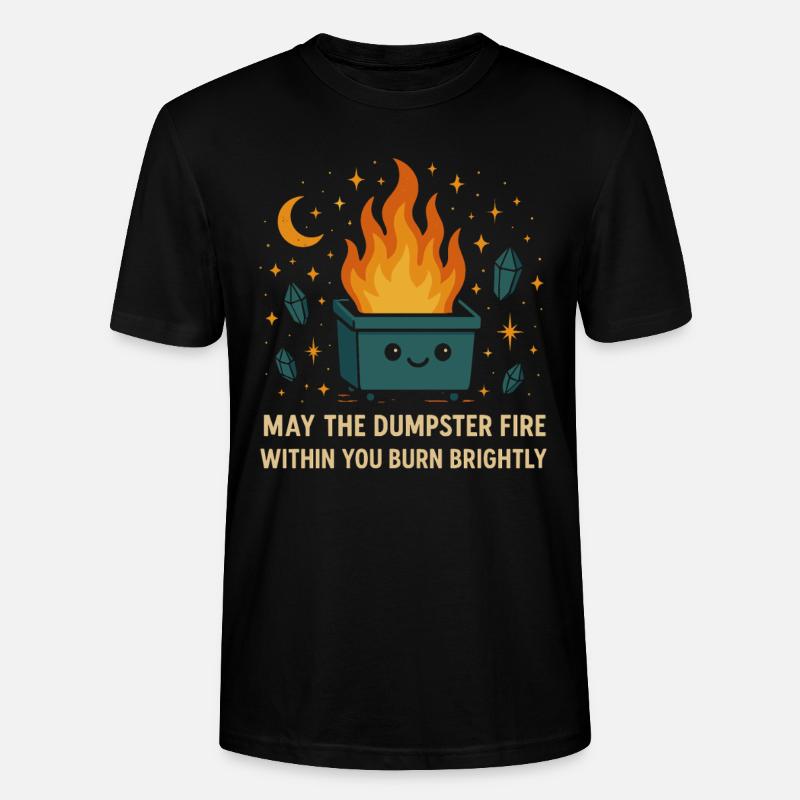 Dumpster Fire Lustig - Stanley/Stella Unisex Bio-T-Shirt CRAFTER - Schwarz