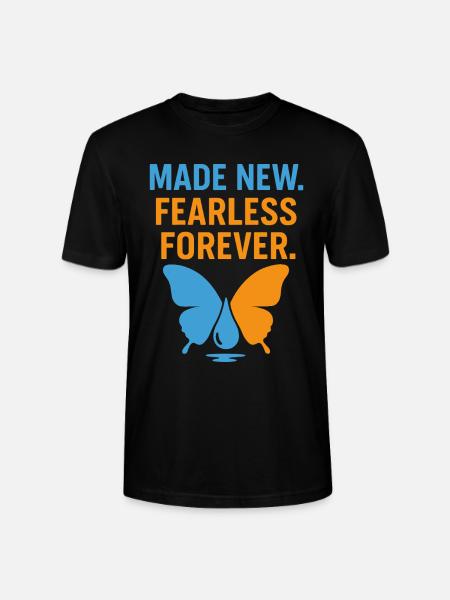 Renaissance Intrépide Forever Papillon - T-shirt bio CRAFTER Stanley Stella Unisexe - noir