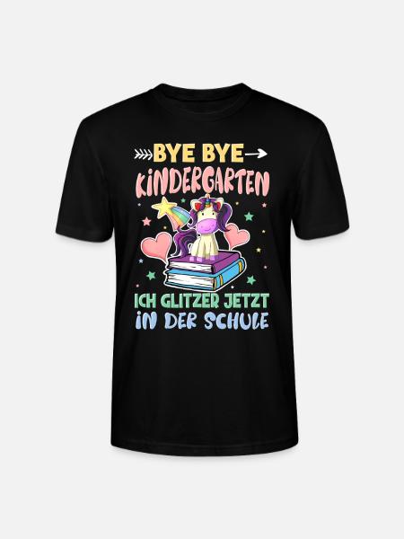 Bye Bye Kindergarten Einschulung - Stanley/Stella Unisex Bio-T-Shirt CRAFTER - Schwarz