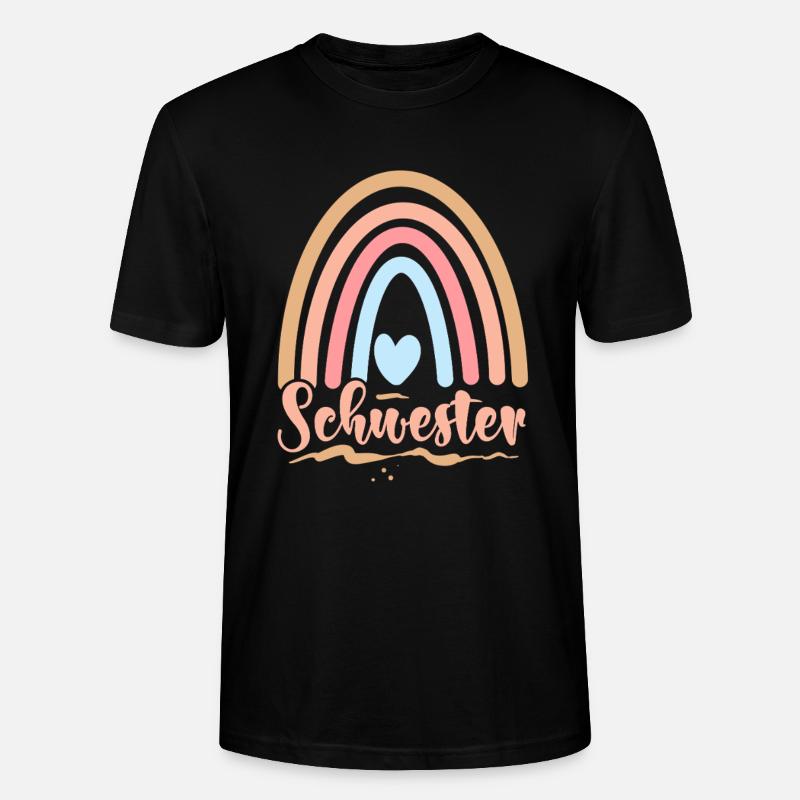 Schwester - Stanley/Stella Unisex Bio-T-Shirt CRAFTER - Schwarz