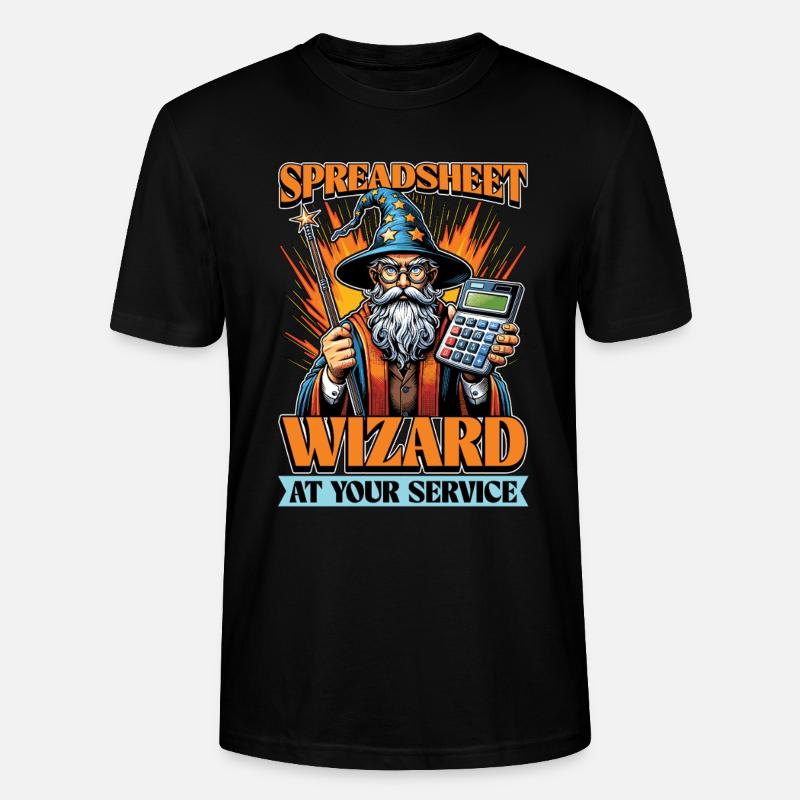 Comptabilité Tableur Assistant Comptable Vérificateur - T-shirt bio CRAFTER Stanley Stella Unisexe - noir