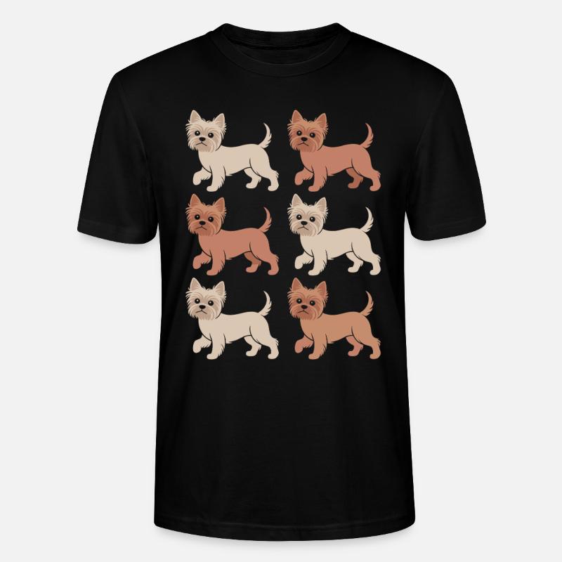 Yorkshire Terrier Diversité Amour - T-shirt bio CRAFTER Stanley Stella Unisexe - noir