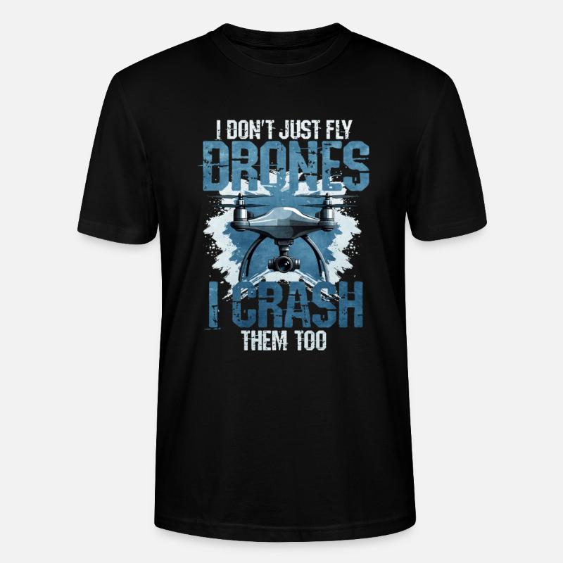 Drone - Stanley/Stella Unisex Bio-T-Shirt CRAFTER - Schwarz