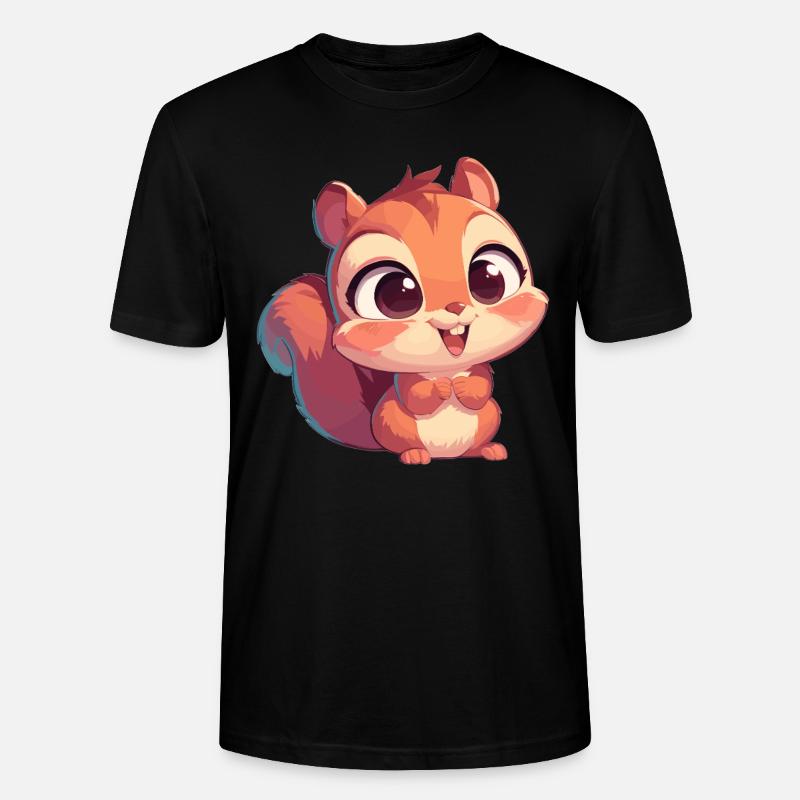 Eichhörnchen - Stanley/Stella Unisex Bio-T-Shirt CRAFTER - Schwarz